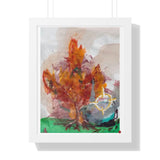 "orb vs. tree in the park" (Framed Print)