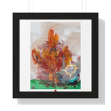 "orb vs. tree in the park" (Framed Print)