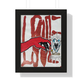 "love or lust" (Framed Print)