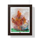 "orb vs. tree in the park" (Framed Print)