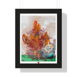 "orb vs. tree in the park" (Framed Print)