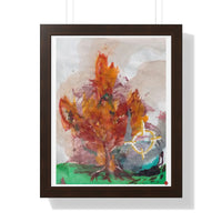 "orb vs. tree in the park" (Framed Print)