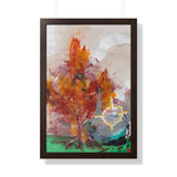 "orb vs. tree in the park" (Framed Print)