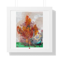 "orb vs. tree in the park" (Framed Print)