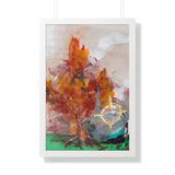 "orb vs. tree in the park" (Framed Print)