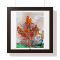 "orb vs. tree in the park" (Framed Print)