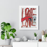 "love or lust" (Framed Print)